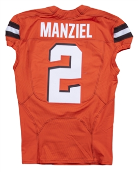 2015 Johnny Manziel Game Used & Photo Matched Cleveland Browns Orange Jersey Used on 11/1/2015 (Resolution Photomatching)